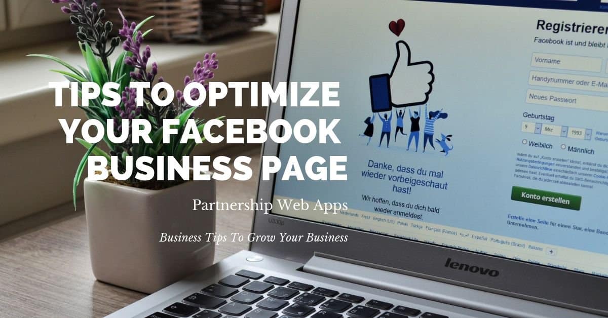 You are currently viewing Tips To Optimize Your Facebook Business Page